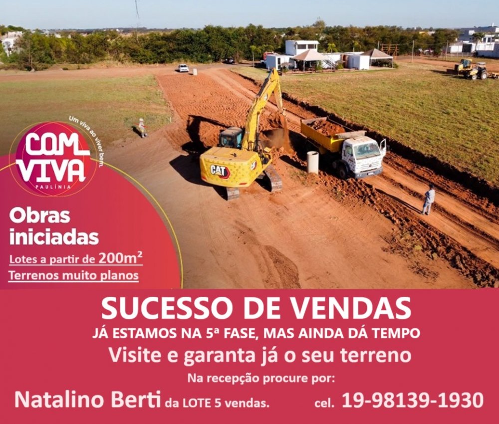 Terreno - Lanamentos - So Jos - Paulnia - SP